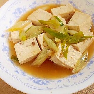 セコリメイク☆　煮物の汁活用で！　豆腐と葱の煮物